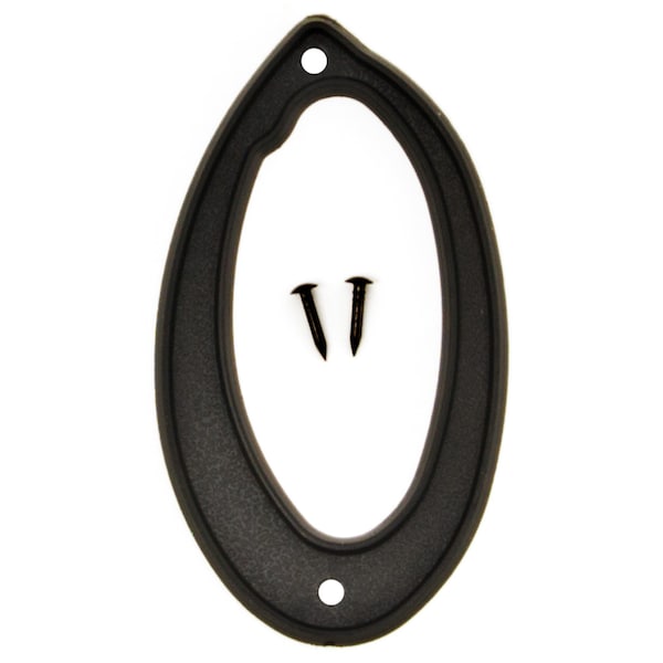 Hy-Ko 4In Black Plastic Number 0, 10PK A10290 - main